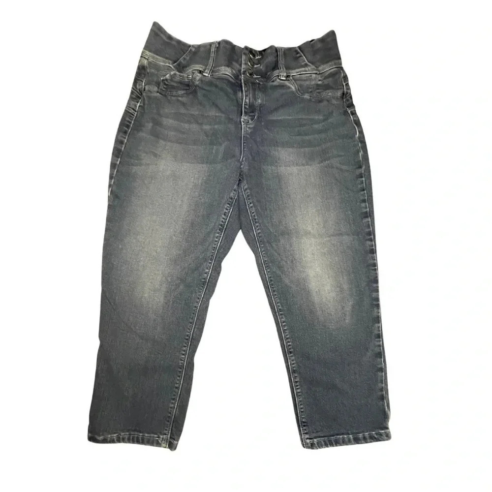 Laurie Felt Classic Faded Blue Denim Jeans - Women's Medium - Distressed